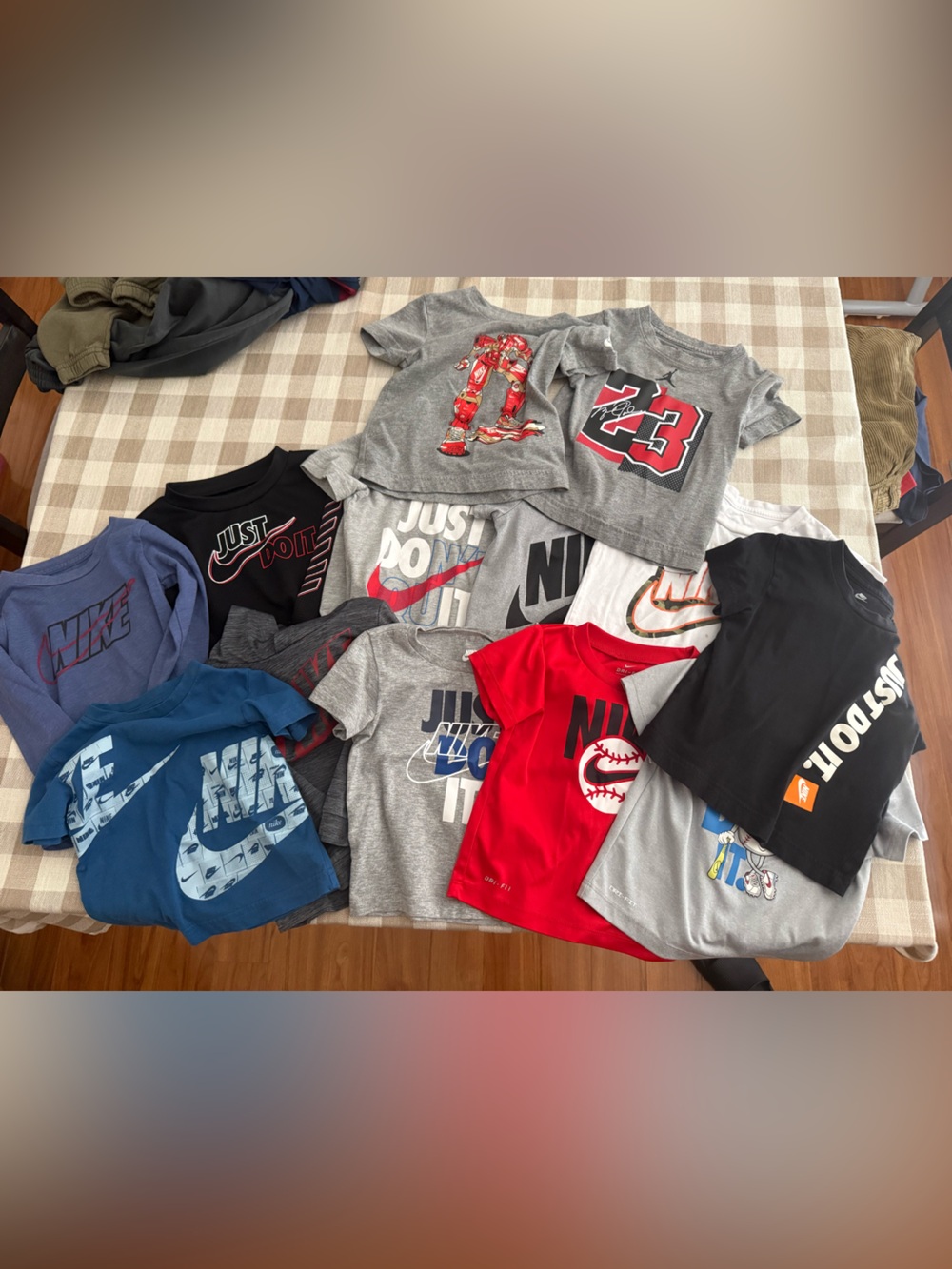 Nike Kids' Assorted Logo Short/Long-Sleeve Gray/Red/Blue/Black 24 months-2T